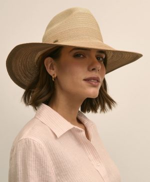 Eugenia Kim Ombre Packable Fedora Hat