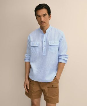 Irish Linen Popover Shirt