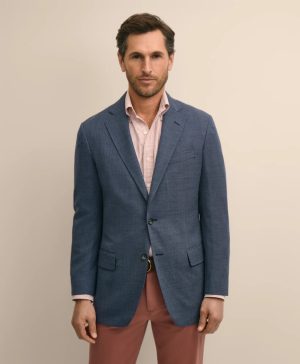 Traditional Fit Wool Hopsack Sport Coat
