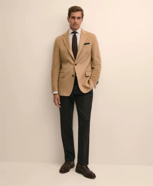 Classic Fit Wool Flannel Dress Pants
