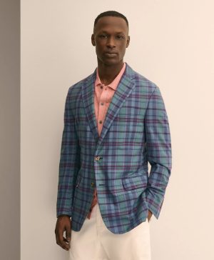 Classic Fit Cotton Madras Sport Coat