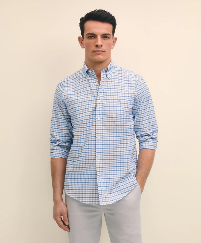 af2195e3_STRETCH_COTTON_NON_IRON_OXFORD_POLO_BUTTON_DOWN_COLLAR_OUTLINE_CHECK_SHIRT_BLUE-1