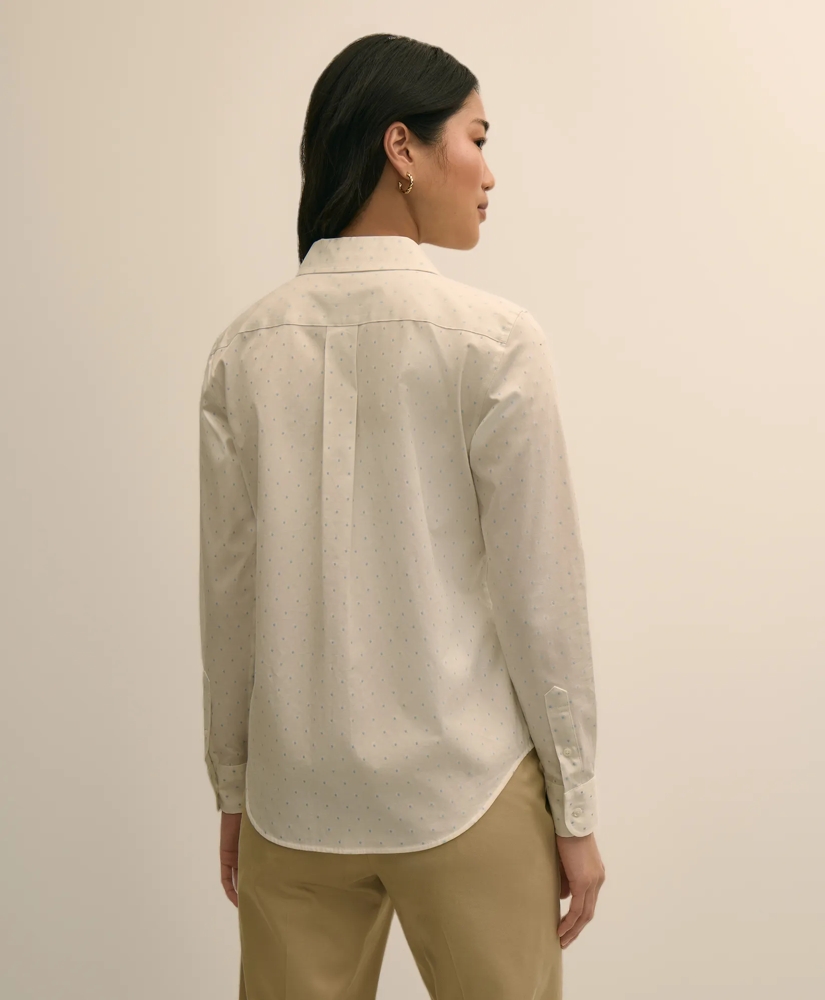 b142c579_COTTON_JACQUARD_CLIP_DOT_SHIRT_WHITE_BLUE-1