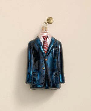 Glass BB Suit Ornament