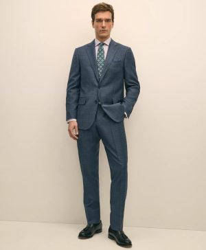 Classic Fit Wool Blue Check 1818 Suit