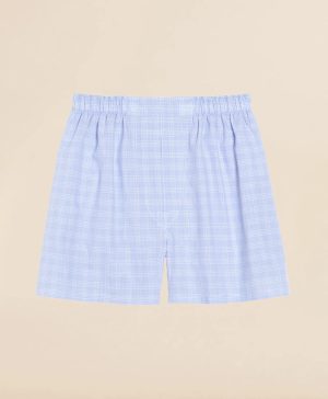 Cotton Broadcloth Glen Plaid Boxers