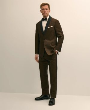 Classic Fit Cotton-Linen 1818 Shawl Collar Tuxedo