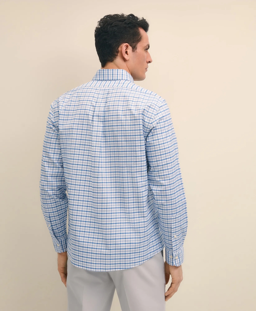 bbd086a8_STRETCH_COTTON_NON_IRON_OXFORD_POLO_BUTTON_DOWN_COLLAR_OUTLINE_CHECK_SHIRT_BLUE-1