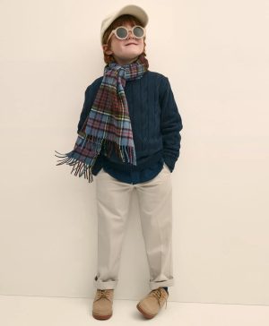 Boys Cotton Cable Sweater