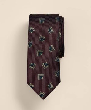 Silk Geometric Tie