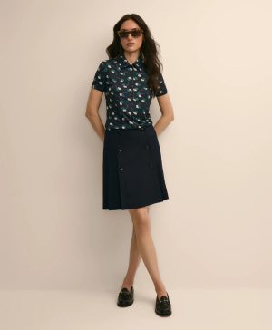 Printed Short-Sleeve Polo Shirt