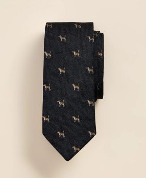 Silk-Wool Bloodhound Tie