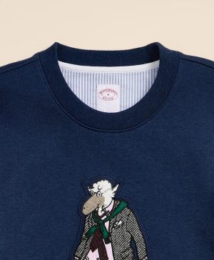 Cotton French Terry Henry Applique Sweatshirt