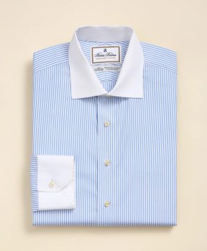 Luxury Cotton English Spread Collar, Dress Shirt