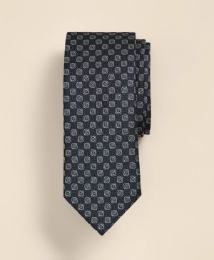 Silk Framed Squares Tie