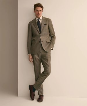 Slim Fit Wool Mini-Houndstooth 1818 Suit