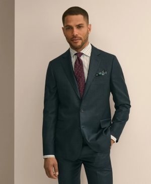 Classic Fit Wool Windowpane 1818 Suit
