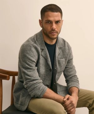 Wool Blazer Sweater Jacket