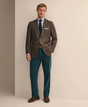 Classic Fit Wool Check Sport Coat
