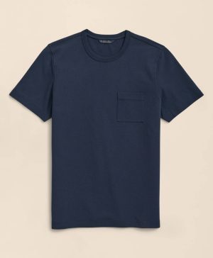 Pique T-Shirt in Garment-Washed Supima ® Cotton