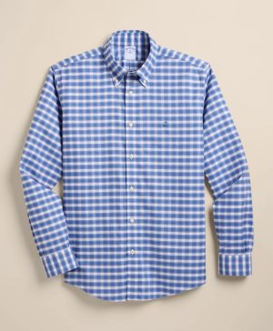 Stretch Cotton Non-Iron Oxford Polo Button Down Sport Shirt