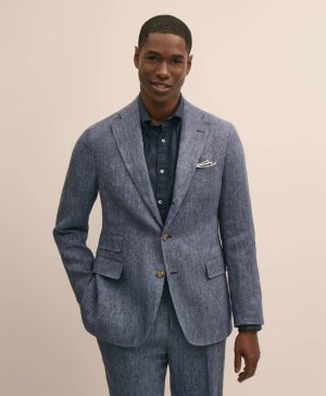 Classic Fit Linen Twill Suit Jacket