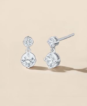 0.5 CT. Lab-Grown Diamond 14k Gold Drop Earrings