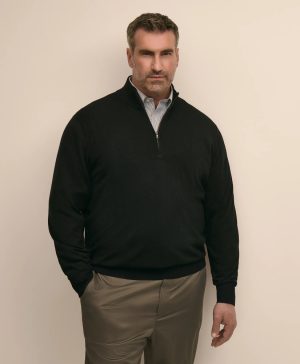 Big & Tall Ultimate Merino Wool Quarter-Zip Sweater