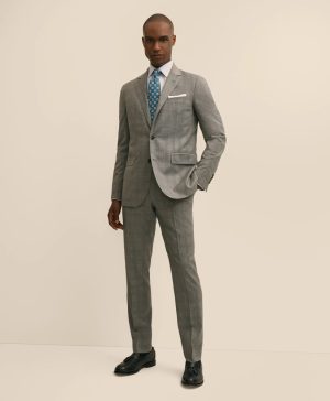 Slim Fit Wool Check 1818 Suit