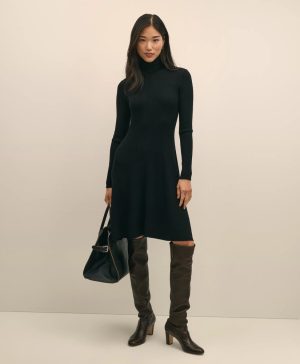 Merino Wool Turtleneck Dress