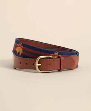 Smathers & Branson Needlepoint Golden Fleece ® Belt