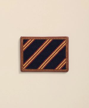 Smathers & Branson Needlepoint BB Uniform Card Case