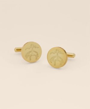 Gold-Plated Sterling Silver Golden-Fleece Cufflinks