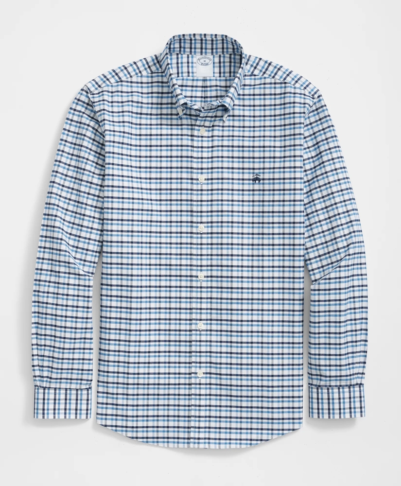 d6a4d2ea_STRETCH_COTTON_NON_IRON_OXFORD_POLO_BUTTON_DOWN_COLLAR_DOUBLE_CHECK_SHIRT_BLUE-1