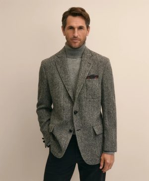 1818 No. 1 Sack Sport Coat in Herringbone Harris Tweed