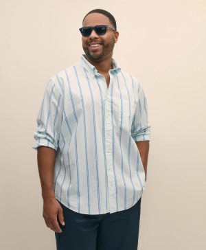 Big & Tall Friday Shirt, Poplin Striped