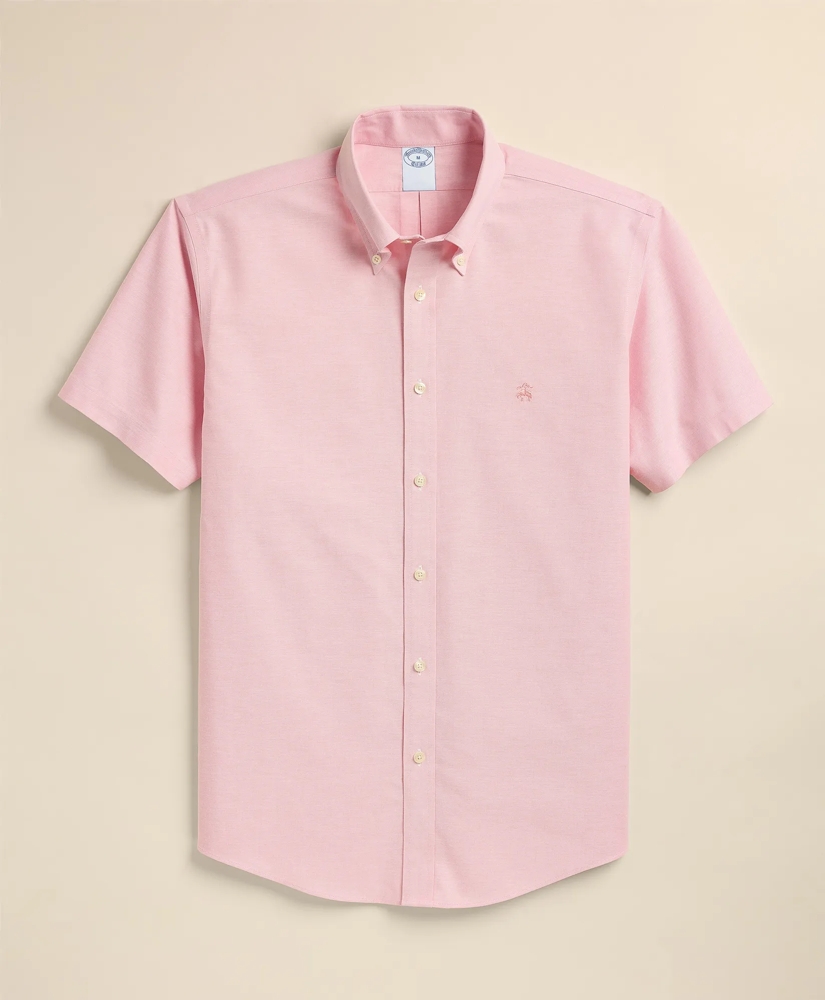 e1683897_STRETCH_COTTON_NON_IRON_OXFORD_POLO_BUTTON_DOWN_SHORT_SLEEVE_SPORT_SHIRT_PEACH-1