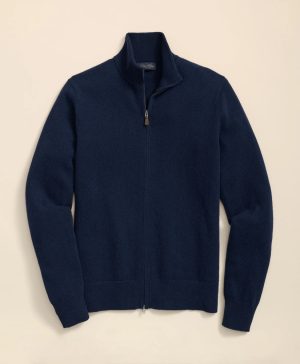 3-Ply Cashmere Full-Zip Cardigan