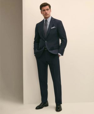 Brooks Brothers Explorer Collection Slim Fit Wool Bold Stripe Suit Pants