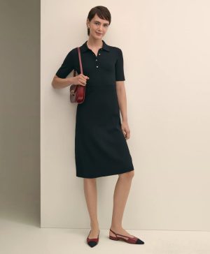 Viscose Polo Knit Dress