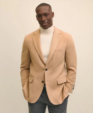 Traditional Fit Camel Hair Twill 1818 Sport Coat
