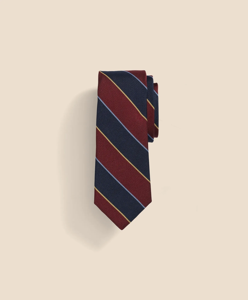 f01196a1_BOYS_STRIPE_SILK_TIE_RED_MULTI-1
