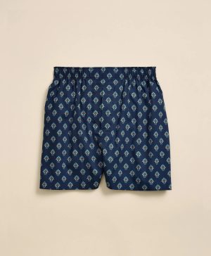 Cotton Broadcloth Geometric Print Boxers