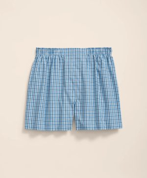 Cotton Broadcloth Windowpane Boxers