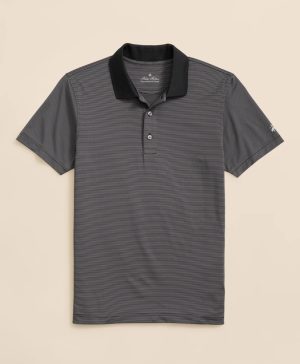 Performance Series Micro Stripe Jersey Polo Shirt