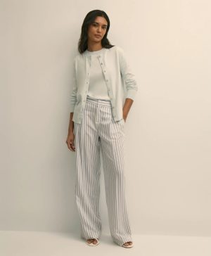 Viscose Striped Pants