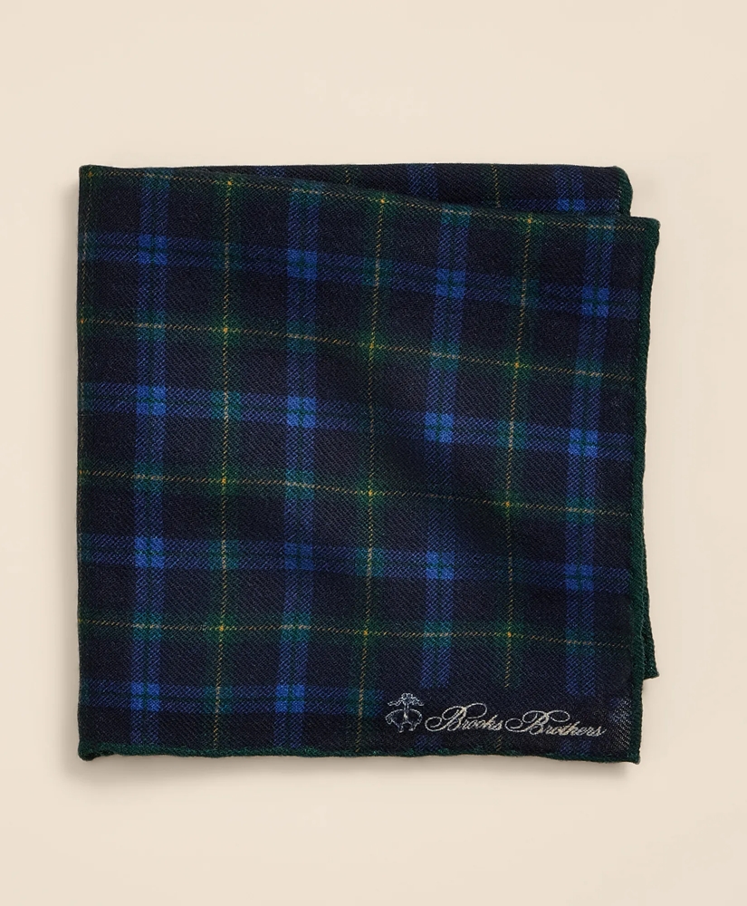 Wool Plaid Pocket Square