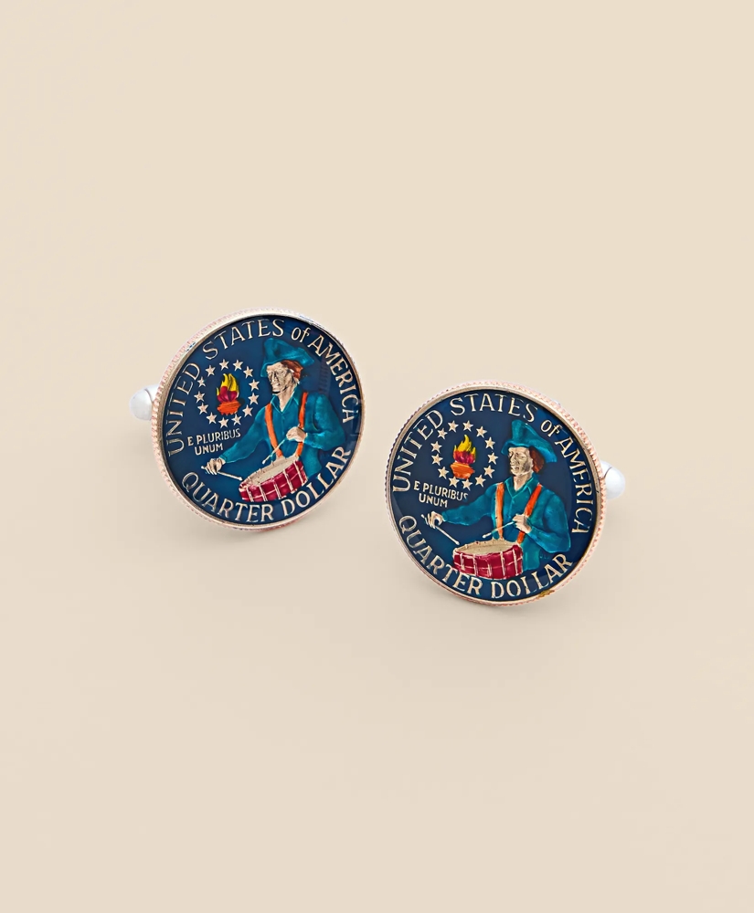 Drummer Quarter Coin Cufflinks