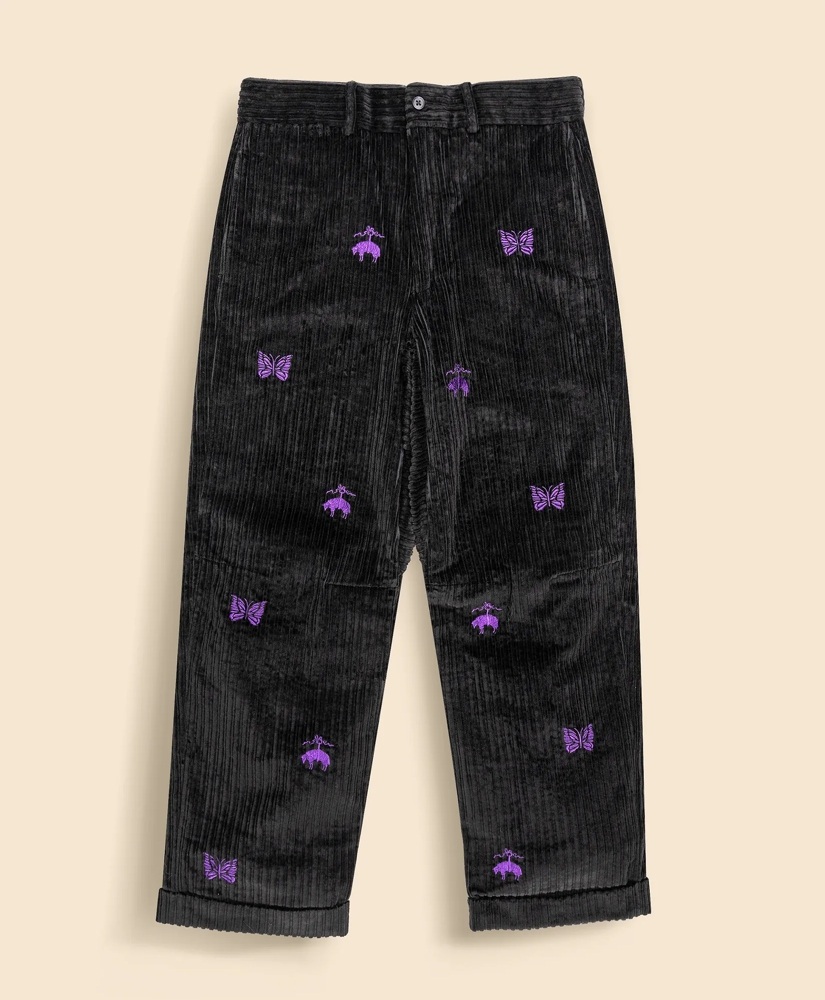 Brooks Brothers x NEEDLES Cotton Corduroy GF Papillon Wide Trousers