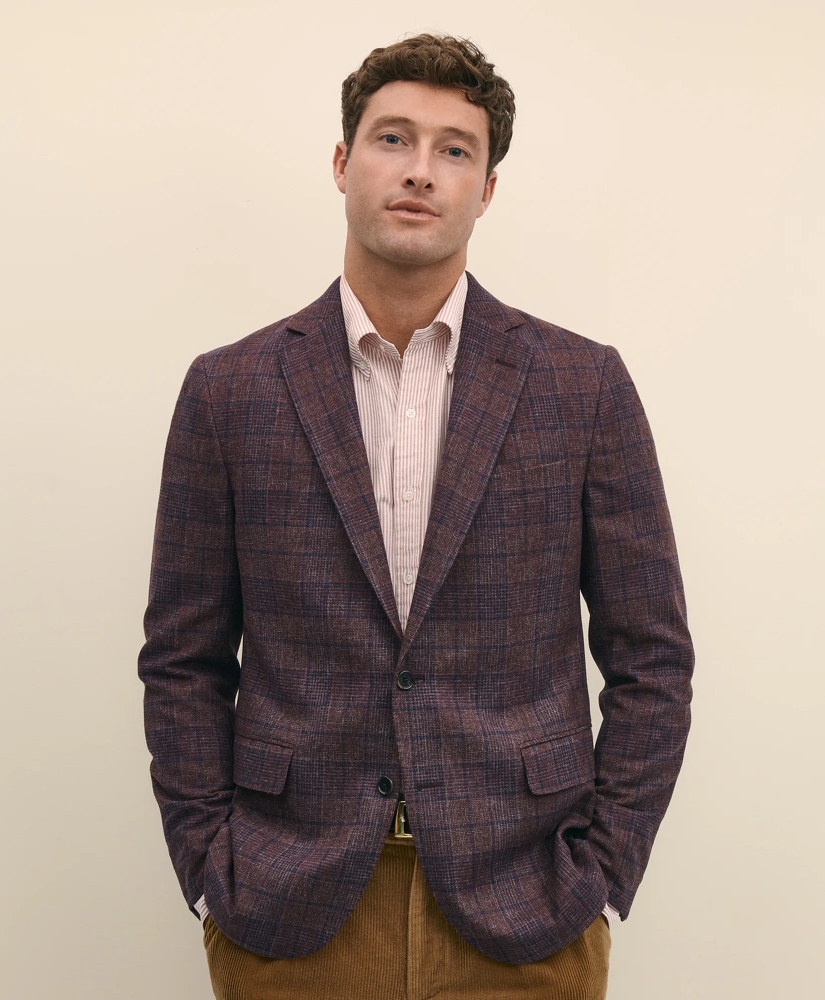 Classic Fit Wool Flannel Plaid Sport Coat